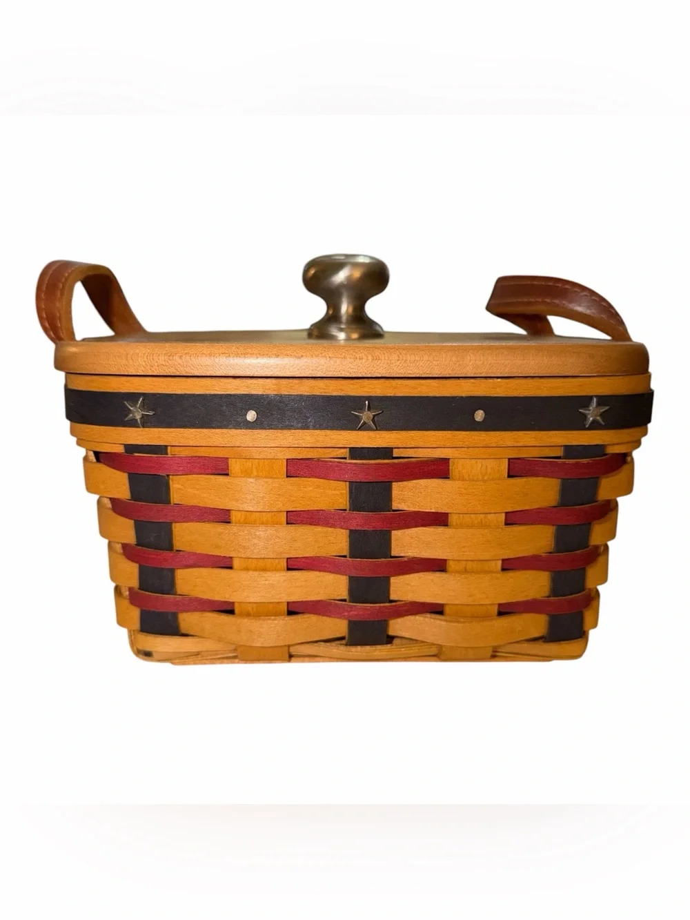 VINTAGE Longaberger Proudly American Basket with Lid